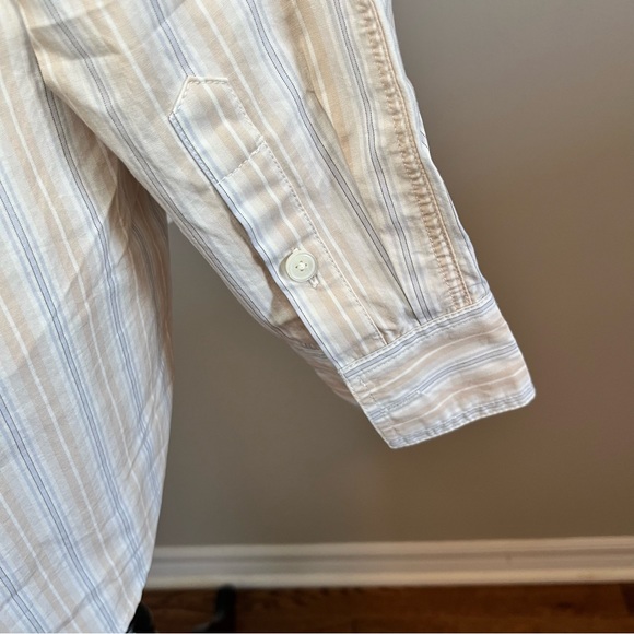 Wilfred Free by Aritzia Boyfriend Poplin Button-up Shirt - size M - Picture 4 of 9